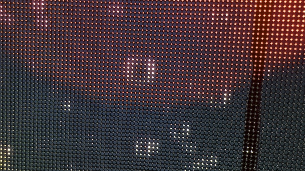 LED pixel structure of a transparent screen