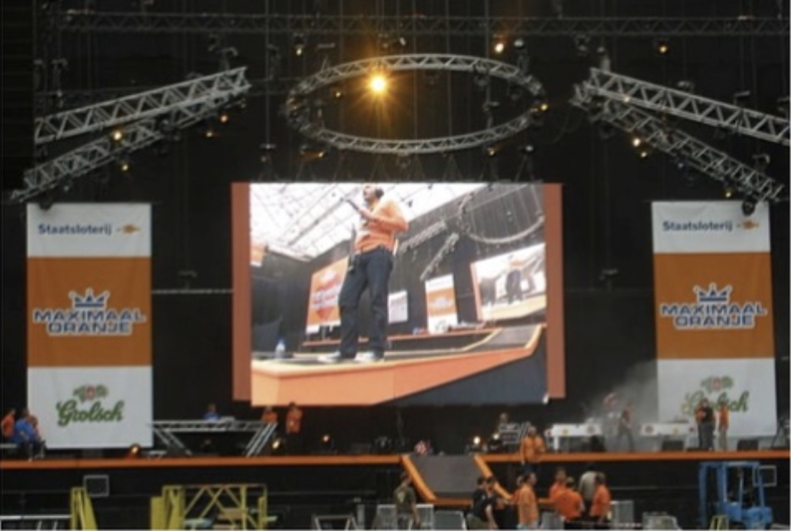 Écrans LED lors d'un concert
