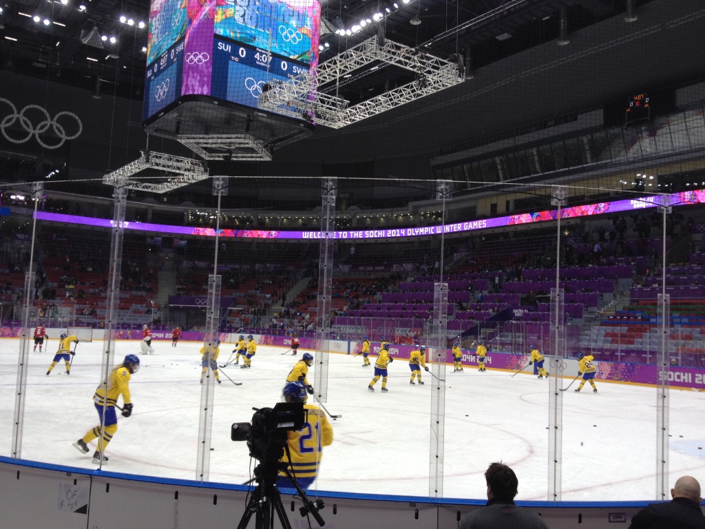 Projet LED au hockey sur glace à Sotchi