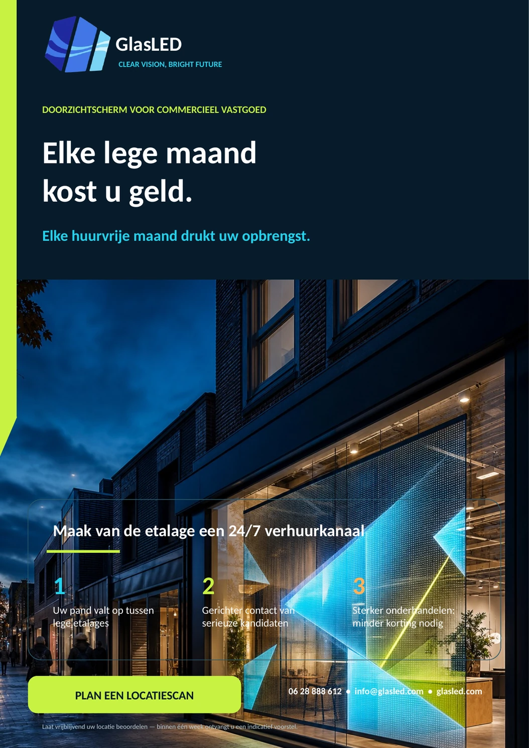 ShopFront para bienes raíces comerciales